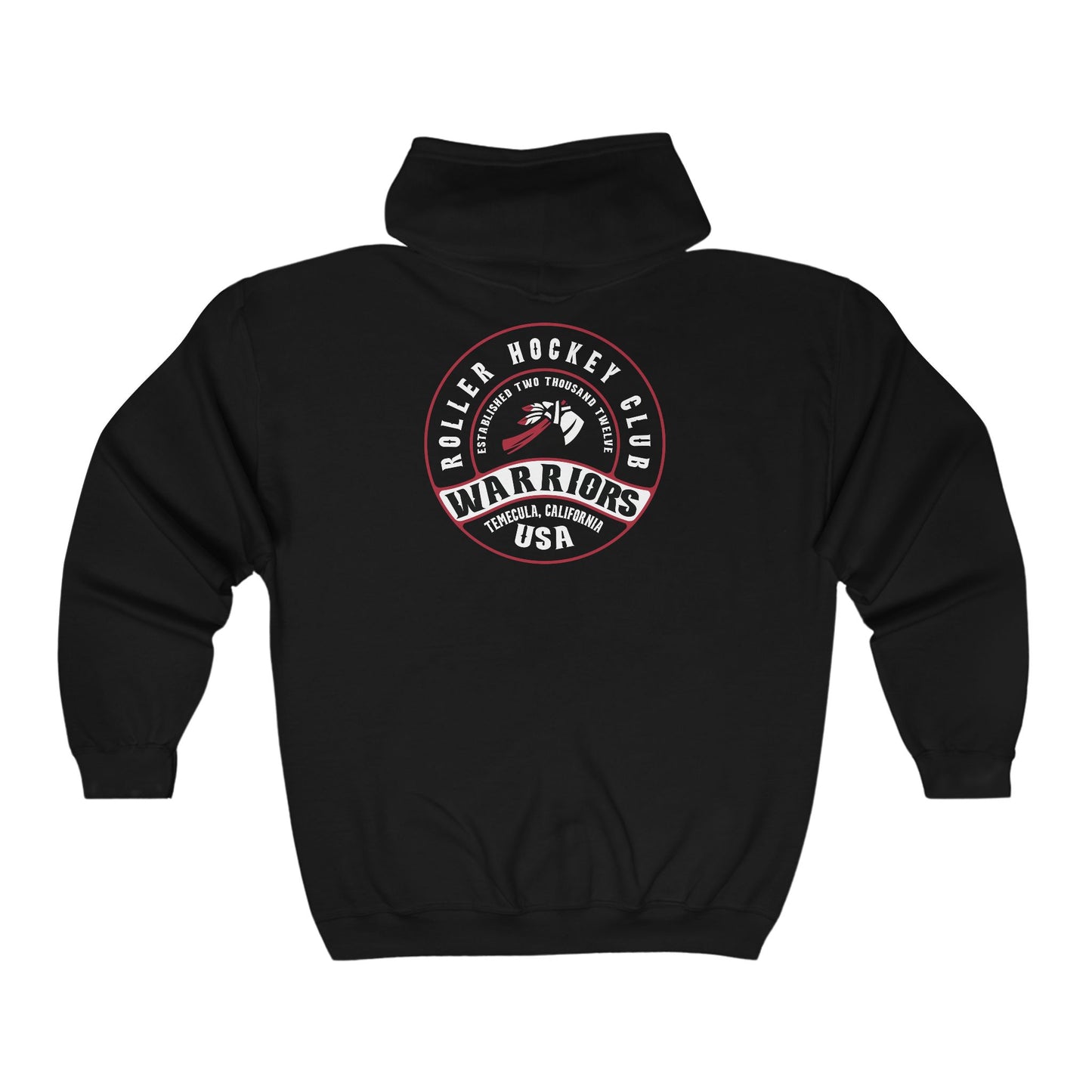 Warriors Round Full Zip Hooded Sweatshirt